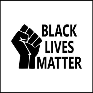 Black Lives Matter Fist Vinyl Decal
