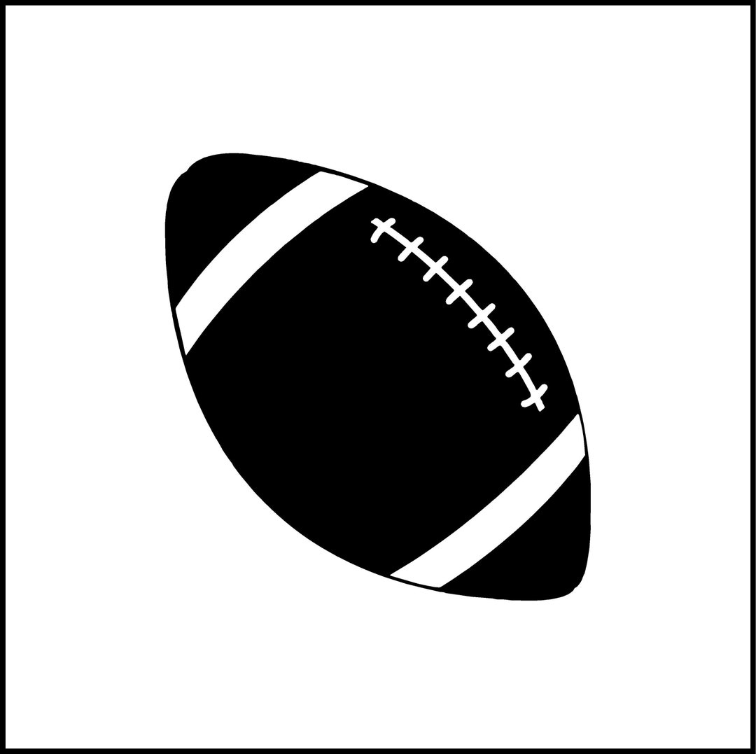 Football Vinyl Decal/sticker for Laptop/car/truck/rv/motorhome/windows