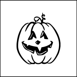 Pumpkin Jack O Lantern Vinyl Decal
