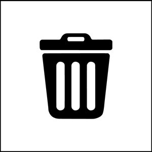 Trash Bin Garbage Can Vinyl Decal