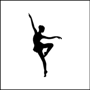 Vinylsticker balletdanser #3