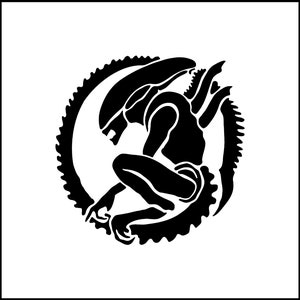 Alien Movie Symbol Silhouette Vinyl Decal