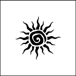 Tribal Sun Vinyl Decal