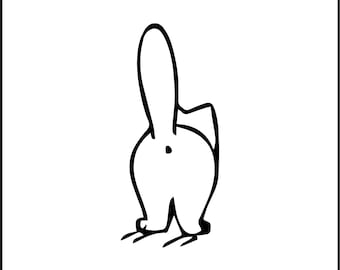 Cat Butt Funny Vinyl Decal