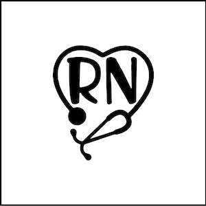 Love For Registered Nurses Vinyl Decal