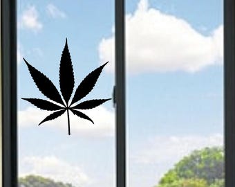 Topf Blatt Marihuana Blatt Vinyl Aufkleber