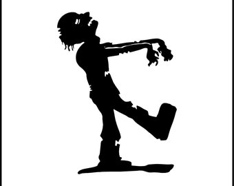 Naklejka winylowa Walking Zombie