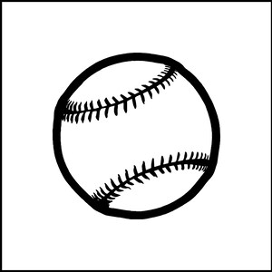 Adesivo in vinile da baseball