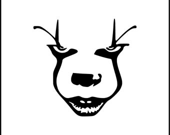Clown Face Vinyl Decal