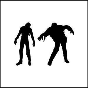 Walking Zombies Vinyl Decal