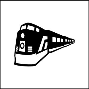 Decalque de vinil para locomotiva de trem
