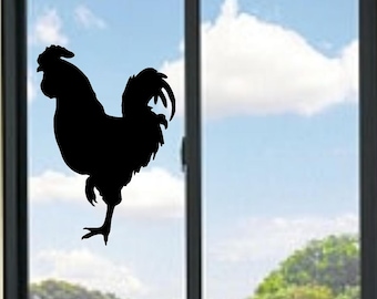 Rooster #2 Silhouette Vinyl Decal