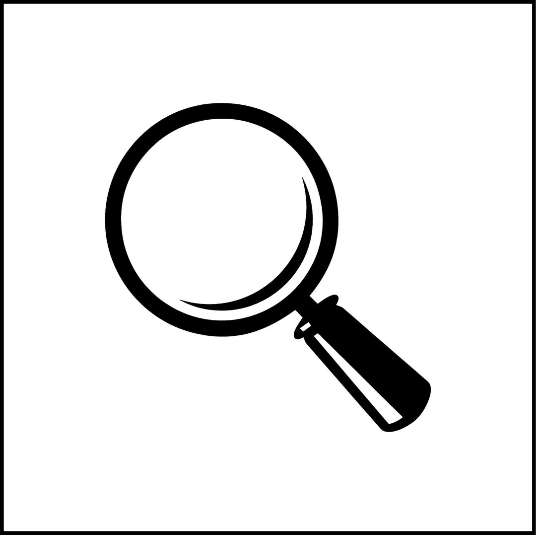 Magnifying Glass Vinyl Decal/sticker for Laptop/car/truck/rv/motorhome
