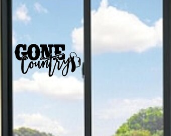 Gone Country Vinyl Decal