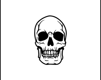Naklejka winylowa Skull Face #2