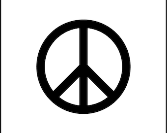Peace Sign Symbol/Logo Vinyl Decal