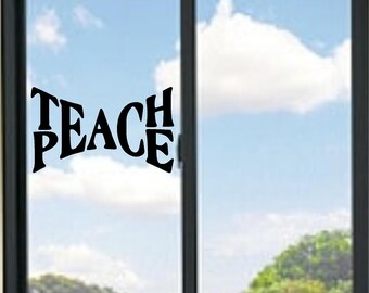 Teach Peace Vinyl Aufkleber