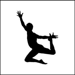Ballett Tänzer Mann / Mann Vinyl Aufkleber