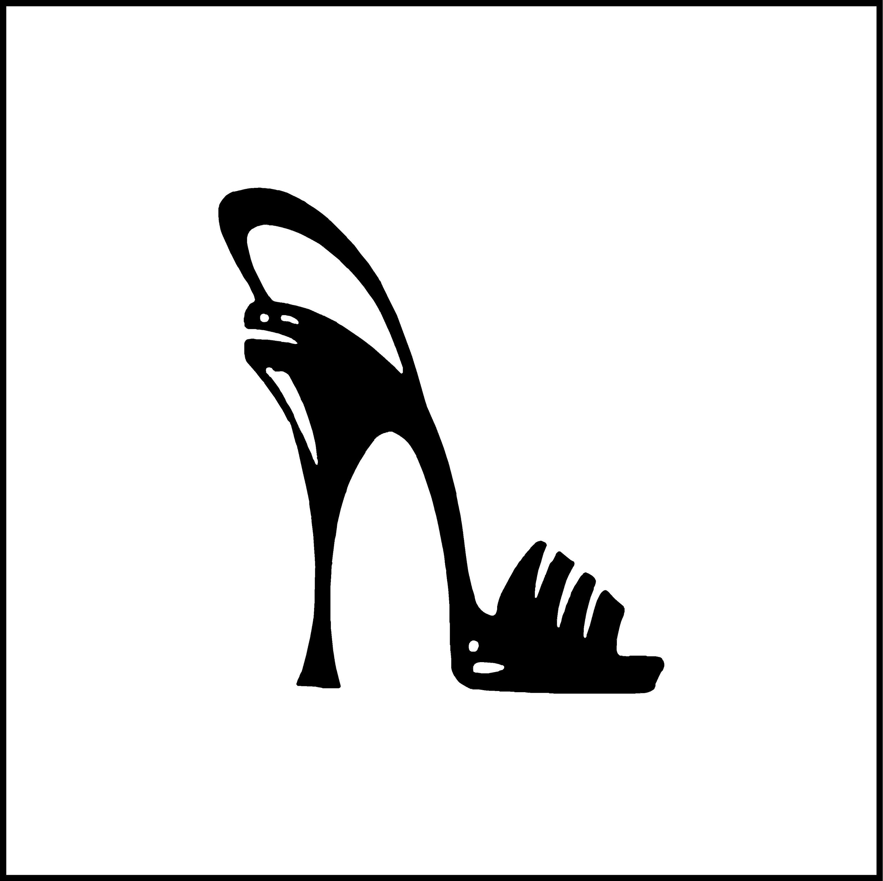 High Heel Stiletto Shoe Vinyl Decal/sticker for Etsy