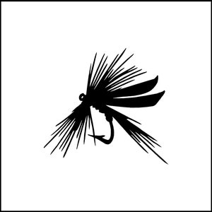 Fly Fish Hook Fly Fishing Vinyl Decal
