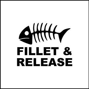 Fillet And Release Fishing Vinyl Decal