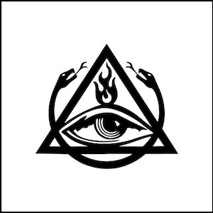 All Seeing Eye Order Of The Triad Symbol Vinyl Decal