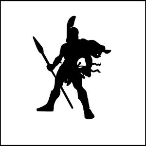 Spartan Sparta Warrior Fighter Vinyl Decal