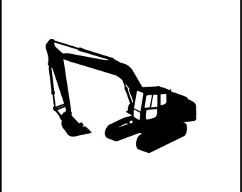 Calcomanía de vinilo para maquinaria pesada para excavadoras