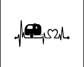 Love For Camping/Trailer Vinyl Decal
