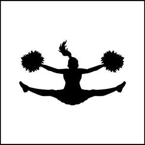 Cheerleader Splits Vinyl Decal
