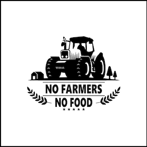 No Farmers No Food Vinyl Decal