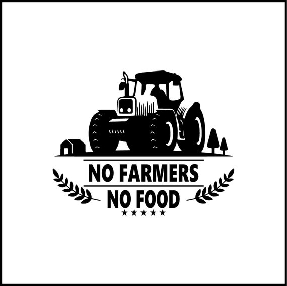 No Farmers No Food Vinyl Aufkleber/Aufkleber für Laptop/Auto/LKW