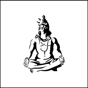 Shiva Parvati Ganesh indù vinile portatile/sticker adesivi murali