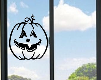 Pumpkin Jack O Lantern Vinyl Decal