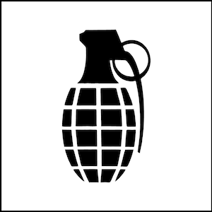 Décalcomanie en vinyle Grenade à main