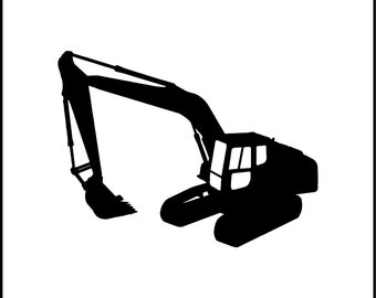 Calcomanía de vinilo para excavadora