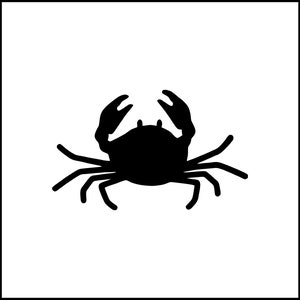 Crab Vinyl Decal