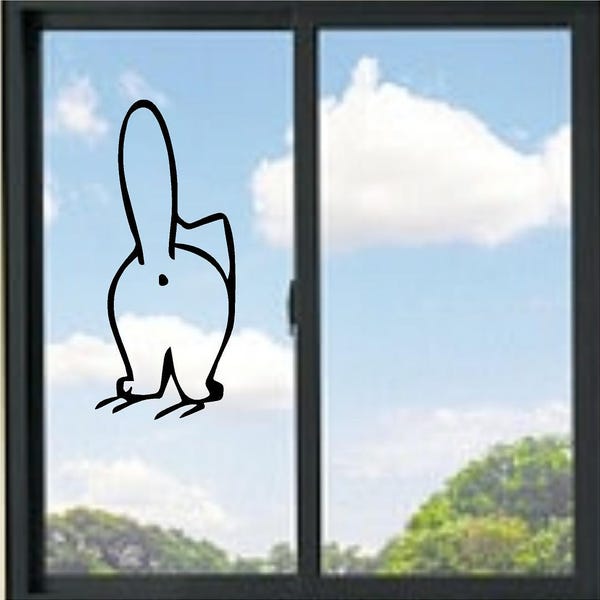 Cat Butt Funny Vinyl Decal