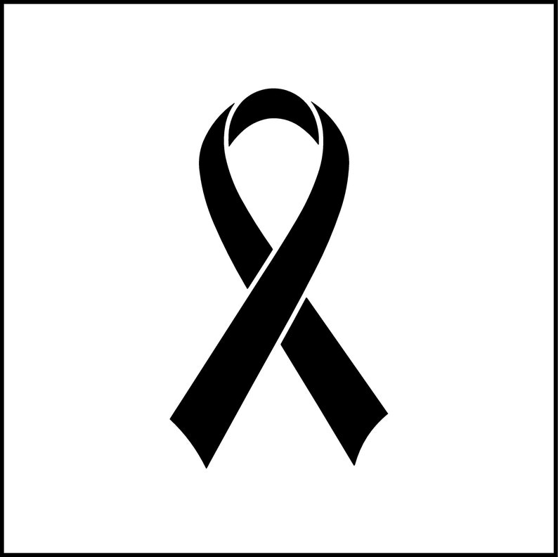 Cancer Ribbon Vinyl Decal - Etsy