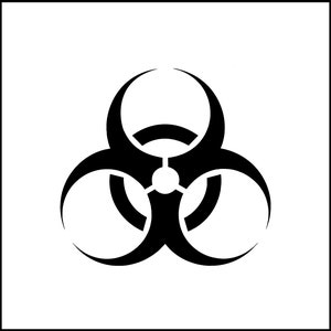 Bio-hazard Logo Symbol Vinyl Decal