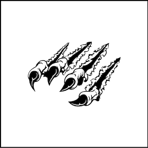 Monster Claws Shredding Decal