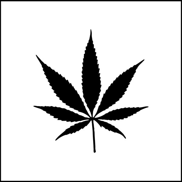 Pot Leaf Marijuana Leaf Vinyl  Decal/Sticker for Laptop/Car/Truck/RV/Motorhome/Windows