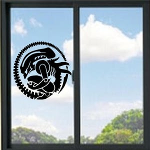 Alien Symbol Silhouette #2 Vinyl Decal
