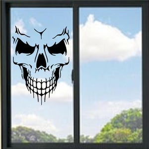 Skull Face Vinyl Decal