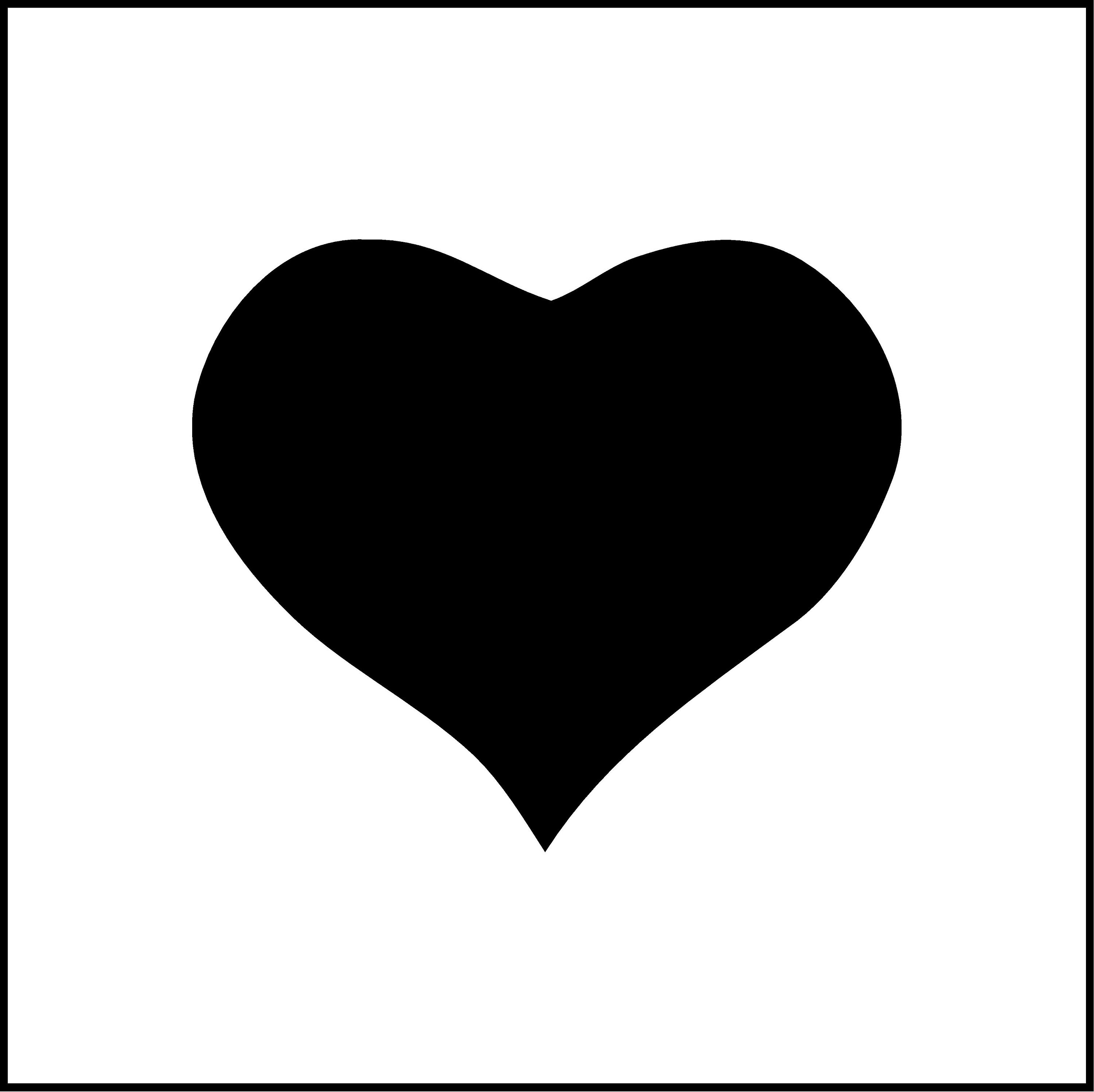 Heart Stickers - Black – rebelinkco