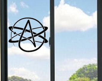 Atheist Atom Symbol Vinyl Decal