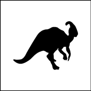 Parasaurolophus Dinosaur Vinyl Decal