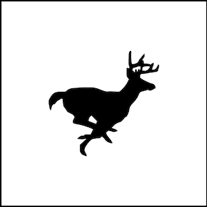 Adesivo de vinil Buck Running