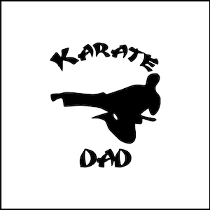 Karate Dad Vinyl Decal