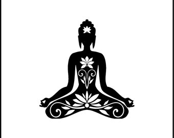 Yoga/Yogi Meditate Meditation Vinyl Decal/Sticker for Laptop/Car/Truck/RV/Motorhome/Windows
